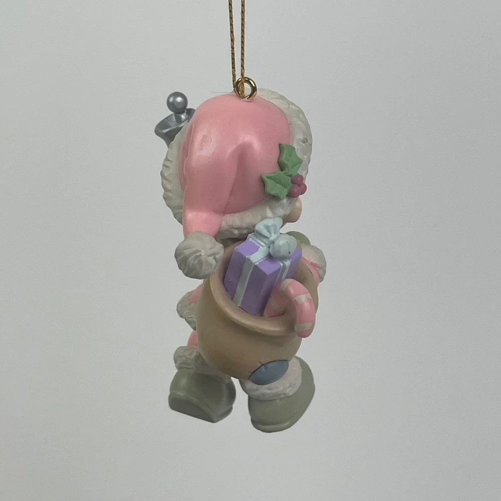 Precious Moment 1995 Home For The Holidays Boy with Bell and Sack of Toys Santa
